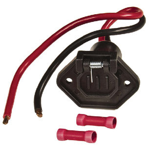 V-Grove Trolling Motor Plug, Male, Boat Side Socket, 12v, 6", 8 Gauge Wire