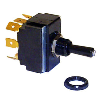 Sierra Toggle DPDT Switch, On/Off/On, Tip Lit Toggle Switch