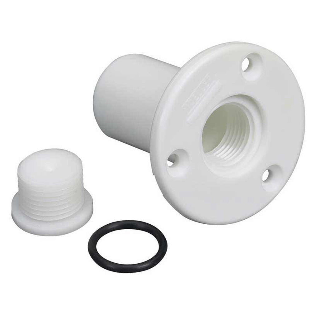 Moeller Transom Drain With Pipe Plug<br>