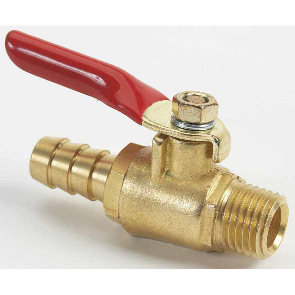 Moeller Brass Fuel Shut-Off Valve, 3/8" – 1/4" NPT