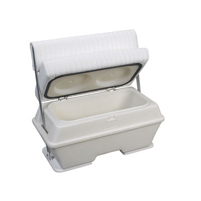Moeller Deluxe 72 Qt Swing Back Cooler/Livewell White Seat