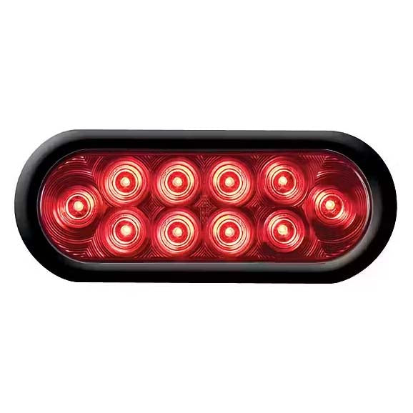 Optronics STL72RK Waterproof Stop & Turn LED Oval Tail Light Kit, Polycarbonate Lens & Housing