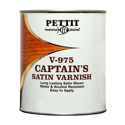 Pettit V-975 Satin Sheen Polyurethane Varnish - Quart