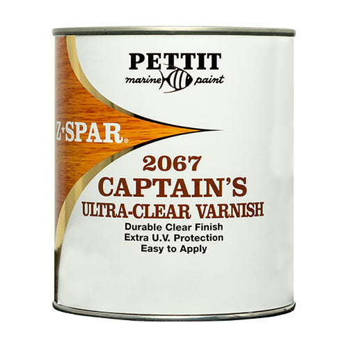 Pettit 2067 Captain's Ultra Clear Durable Urethane Varnish