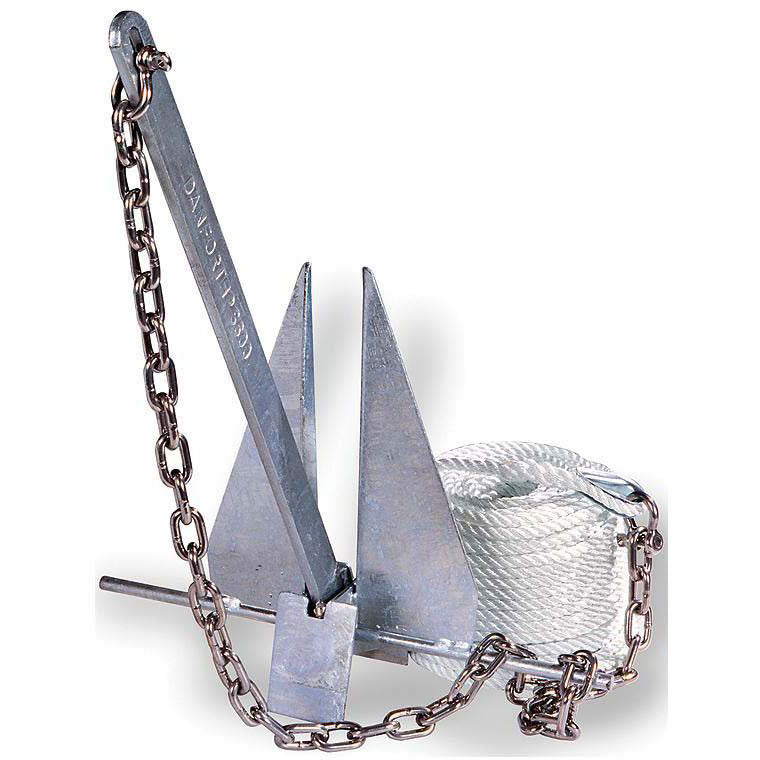 Tie Down Engineering Deluxe Anchor Kit Includes Anchor, Anchor Line, Chain and Shackles