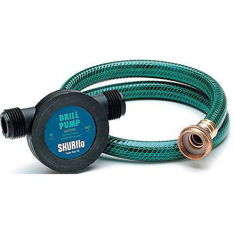 SHURFLO 200 GPH Drill Pump 1/4" Shaft (Includes hoses)
