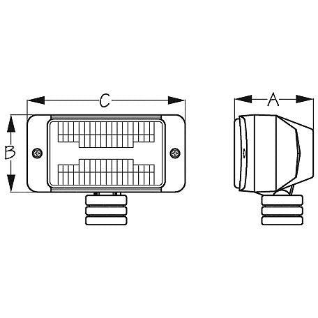 SeaDog 405510 Fiberglass Nylon & Stainless 55 Watt 4.58 Amp 12V Docking Light