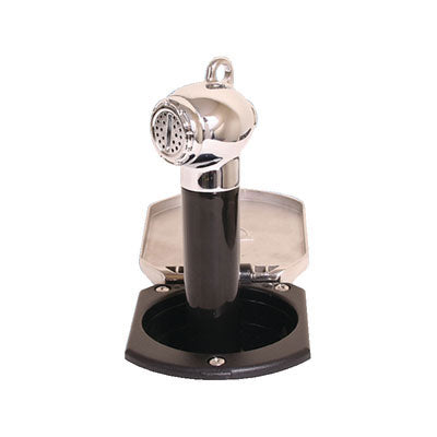 SS Recessed Shower w/ Blk Pb H