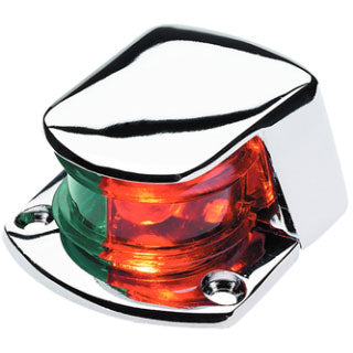 Bi-Color Bow Light, Chrome Plated Zamac