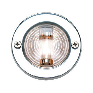 Transom Light, 3" Round, Stainless Steel