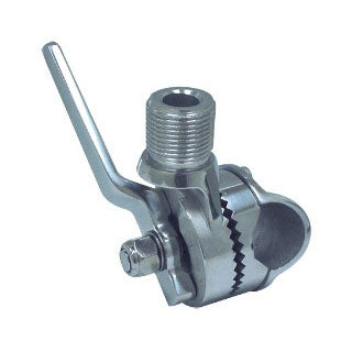 Antenna Ratchet Rail Mount, Stainless Steel