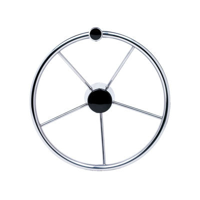 Destroyer Steering Wheel, Stainless Steel, 15" Diameter