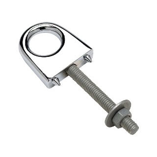 Bow Eye, Single, 3/8" x 3" Chrome Plated Zinc