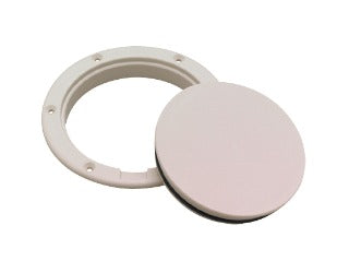 Pry-Up Deck Plate, 6", White