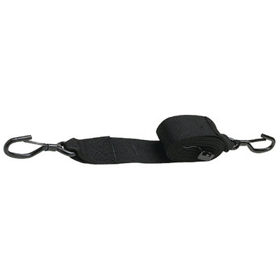 Gunwale Tie Down, 2" x 10', Black