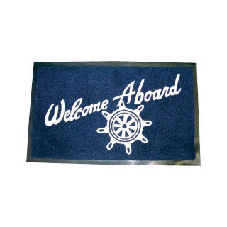Welcome Aboard Mat, Navy