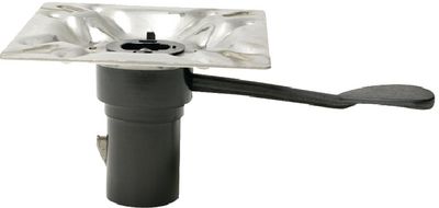 Attwood, 238 Series Seat Mount w/o Slider,Plated Steel, 0° Tilt, Left Handle