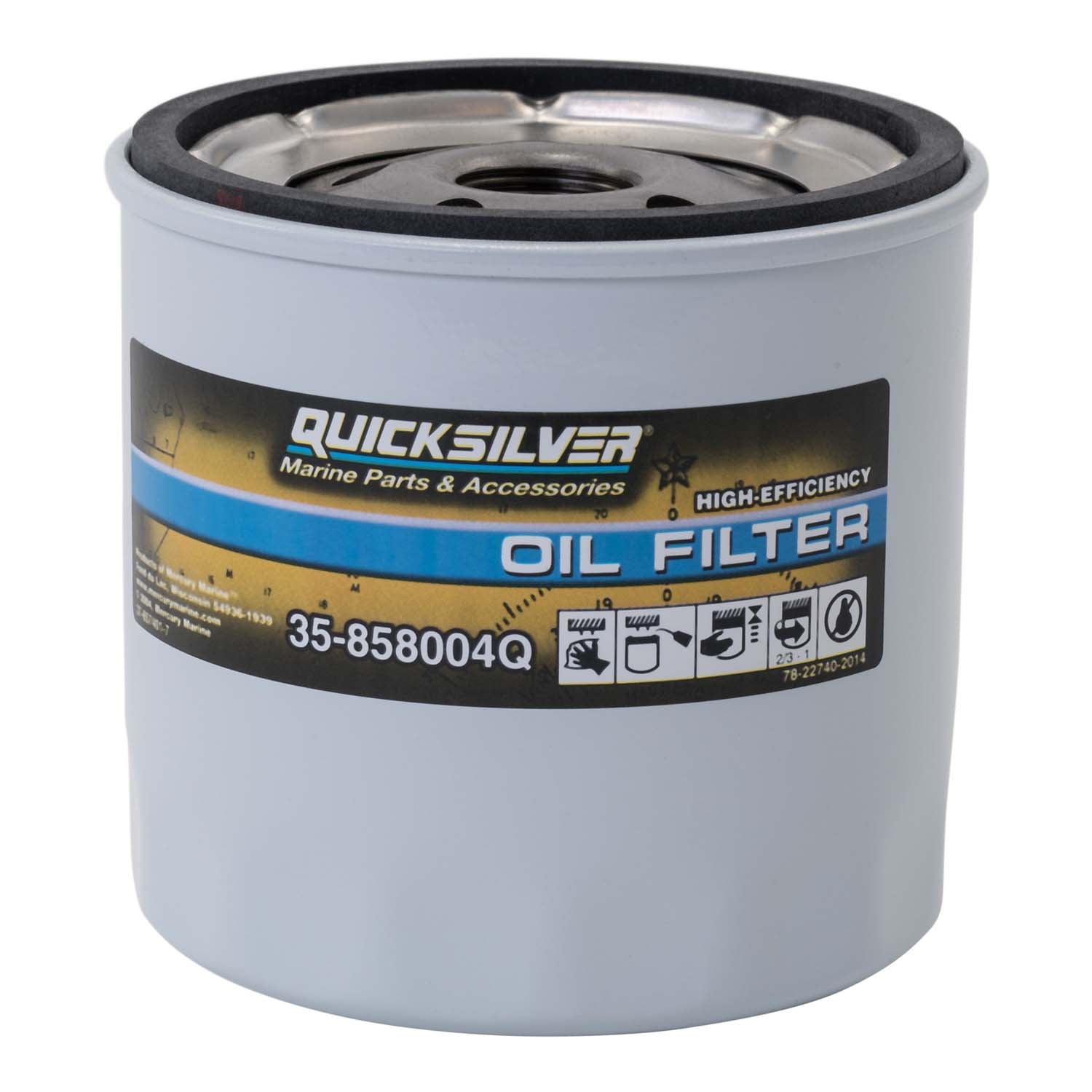 W9 Oil Filter, Hi Efficiency, 858004Q Quicksilver by Mercury