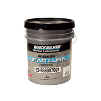Mercury Quicksilver, Premium Blend Gear Lube, 5 Gal, 92-858007Q01