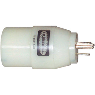 Hubbell, 30 - 15 Amp, Straight Power, 30A Twist to 15A Straight Plug Adapter, 120V