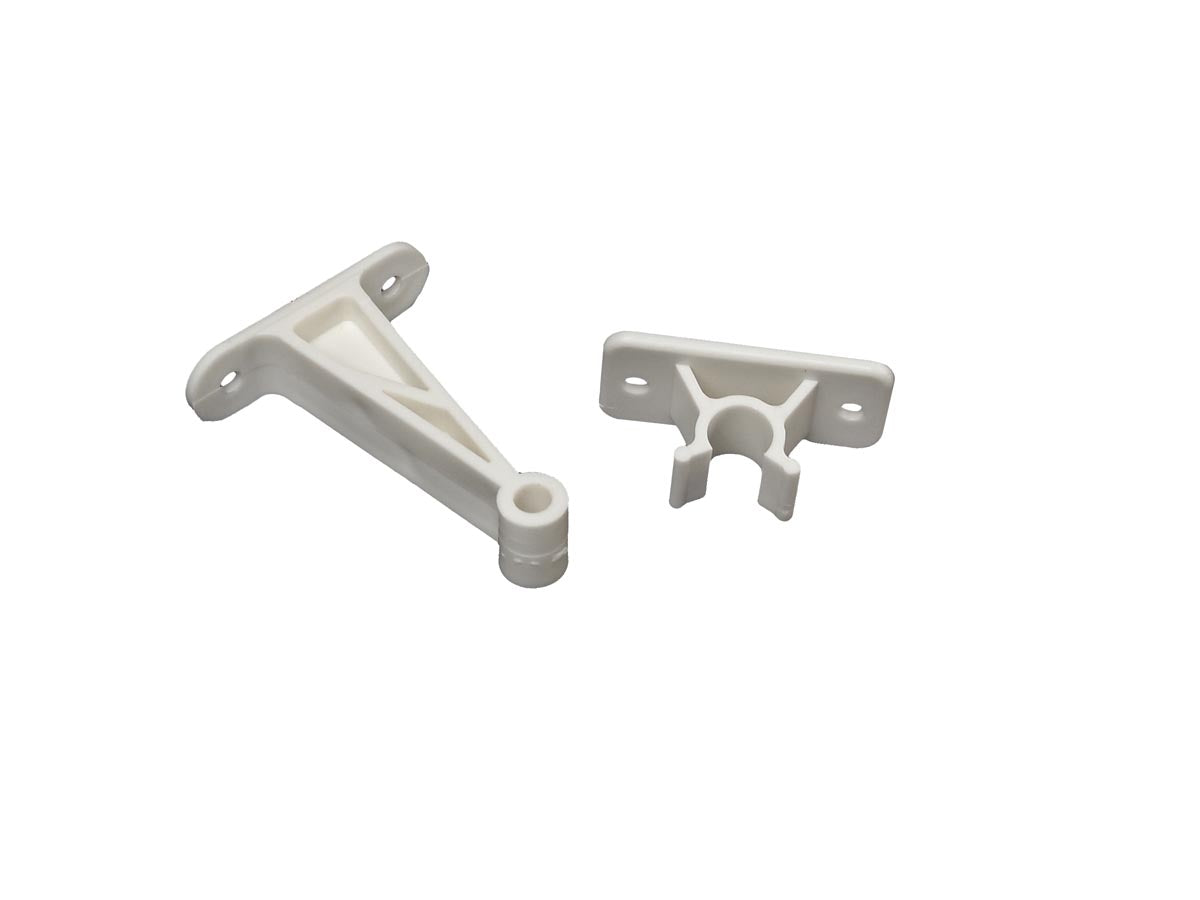 Entry Door Holder - Plastic Clip - 3" - White