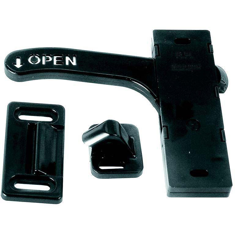 RV Designer E287 Black Left Hand Amerimax RV Screen Door Latch