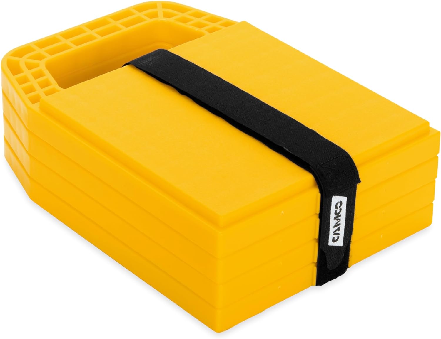Camco Stabilizer Jack Pad, Standard (6.2" x 6.2" Pad), 4 Pack Yellow