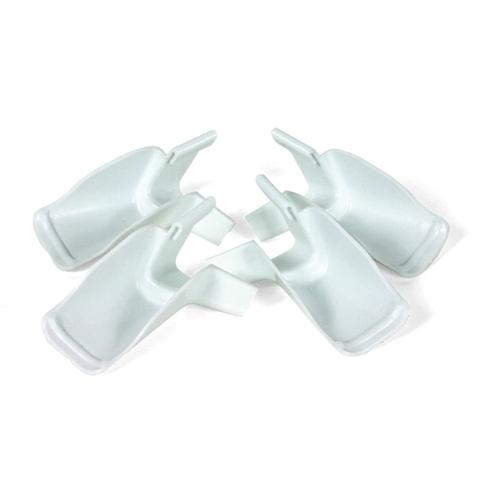 Camco Gutter Extensions, White, Set of 4 (2 left/2 right)