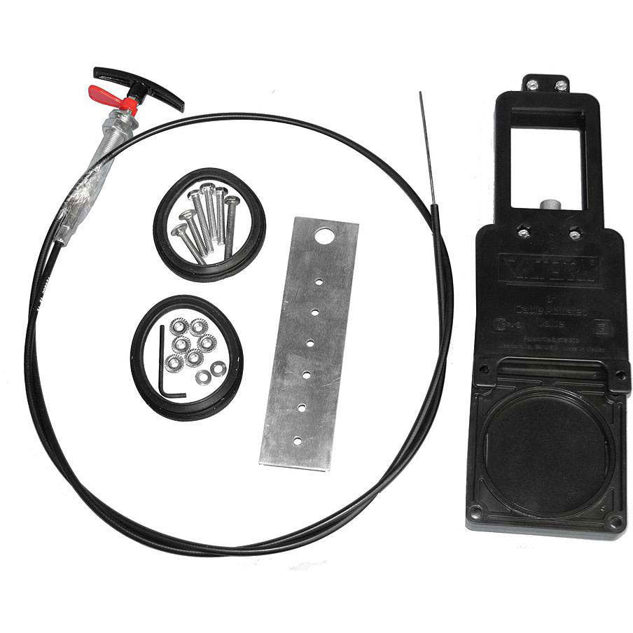 Valterra TC172 72" Flexible Stainless Cable Actuated 1-1/2" Waste Valve Kit