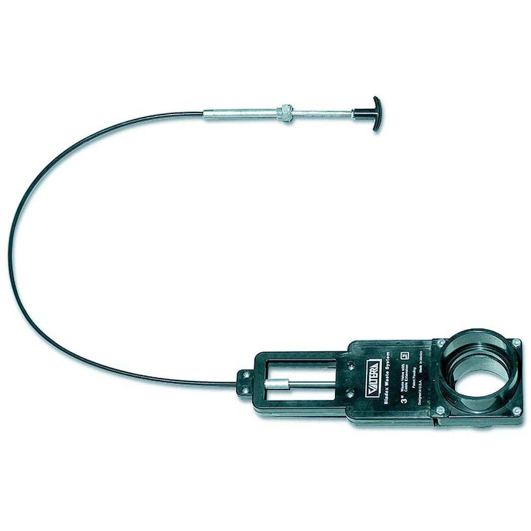 Valterra TC372 72" Flexible Stainless Cable Actuated 3" Waste Valve Kit