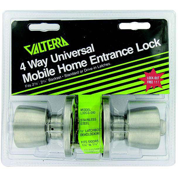 Valterra Stainless Steel 4 Way Universal Entrance Panic Proof Lock