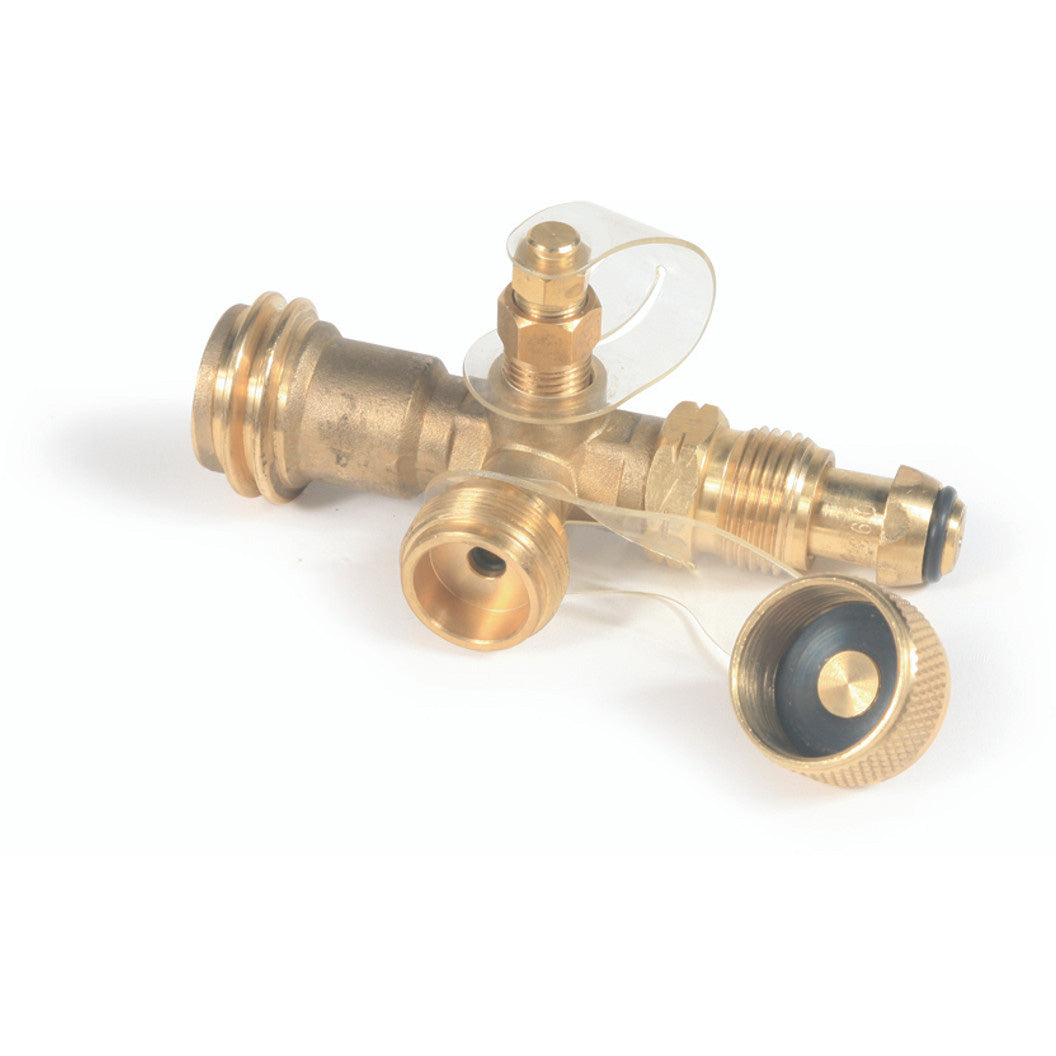 Camco Brass Tee with 4 Ports