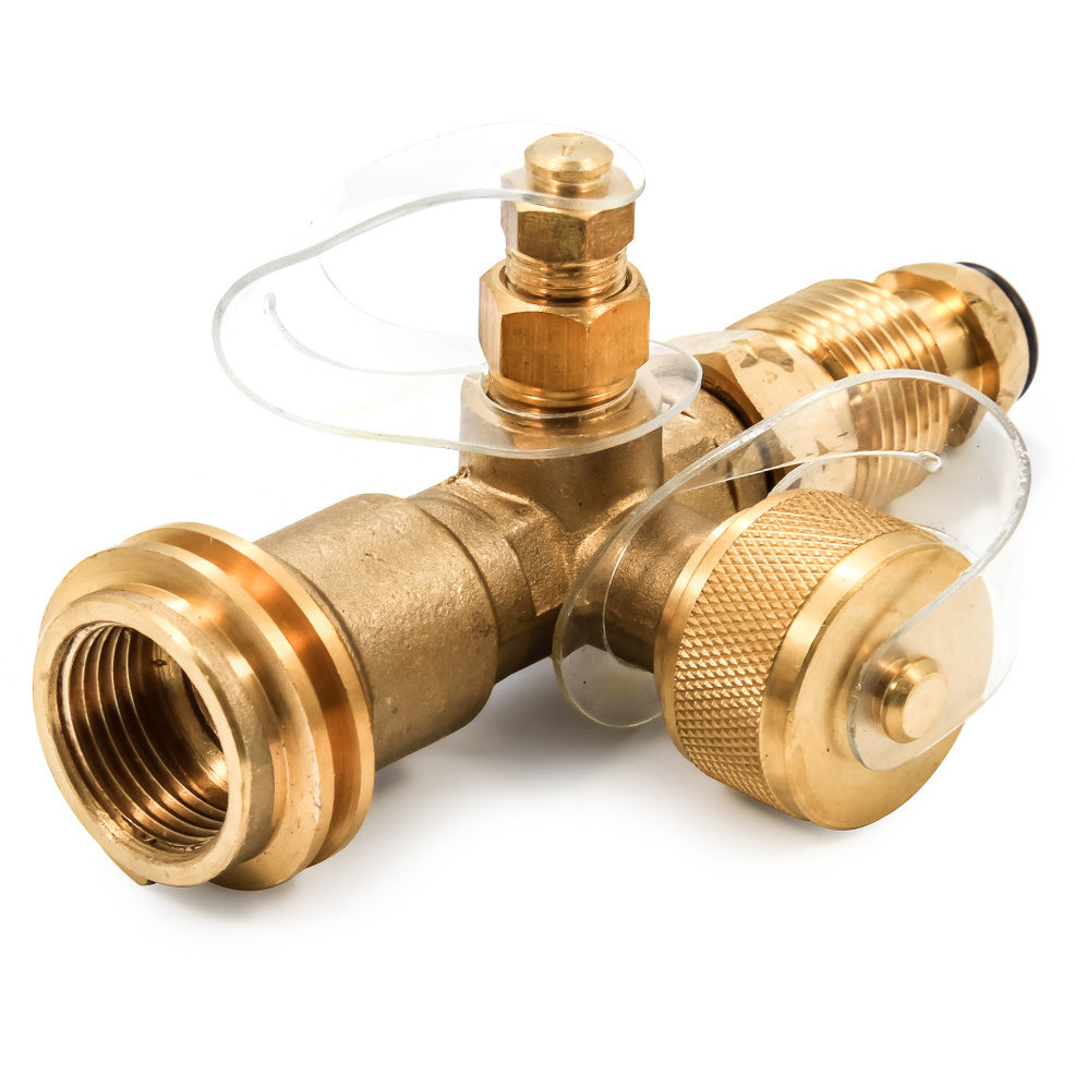 Camco Brass Tee with 4 Ports