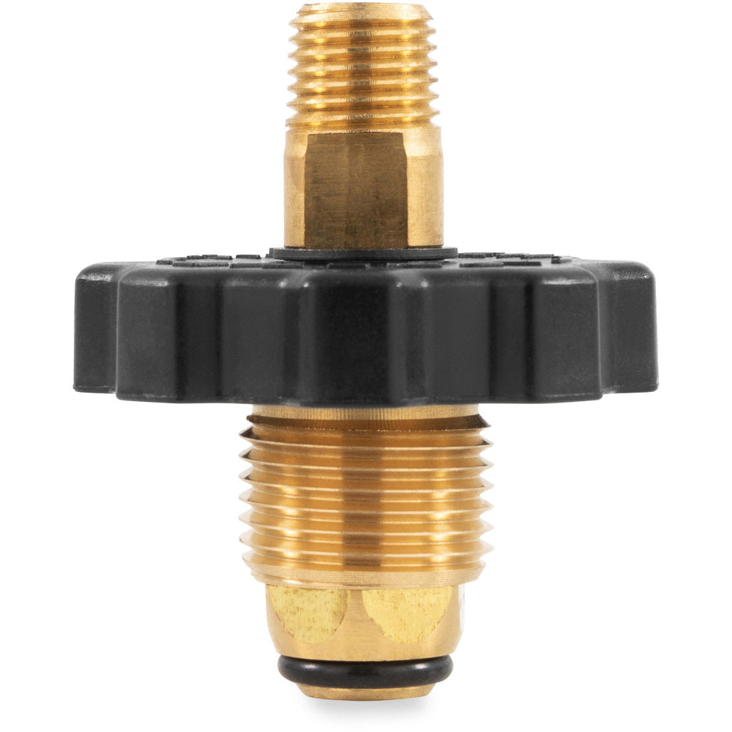 Camco POL Connection, Clamshell 1/4" Male Adapter with Handwheel