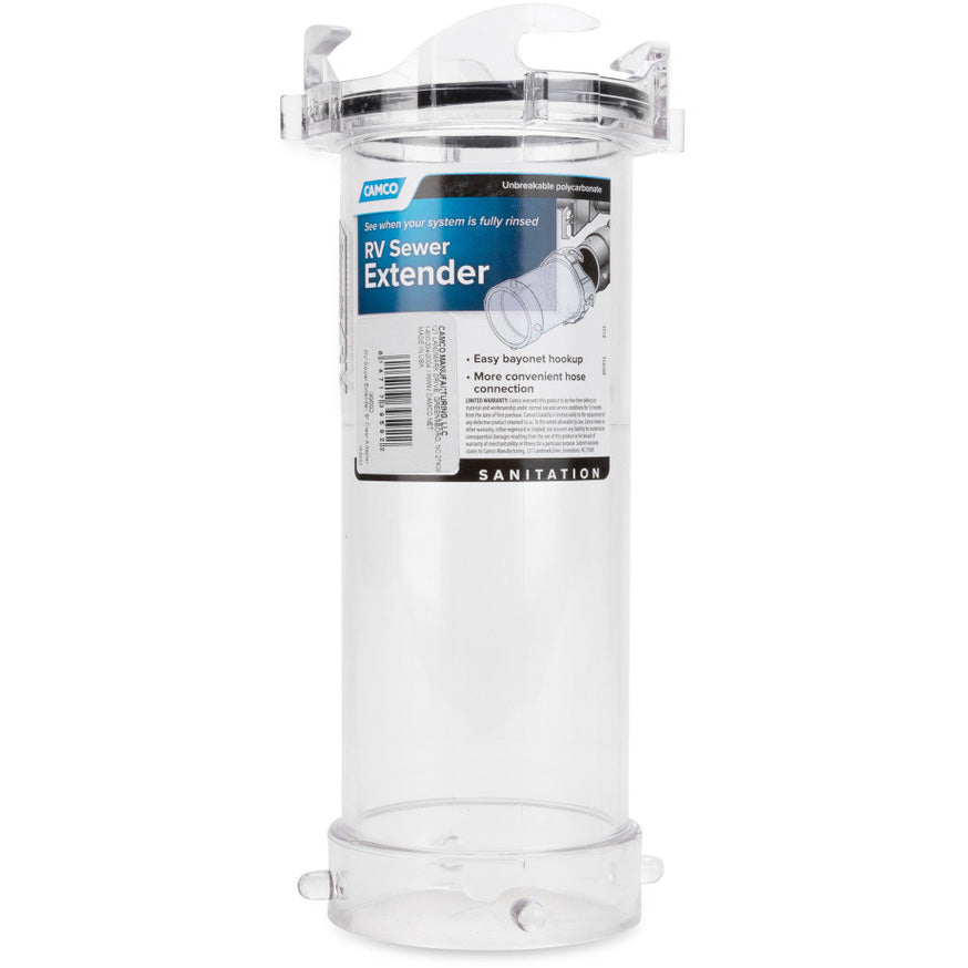 Camco RV Clear Sewer Adapter Clear, 9"