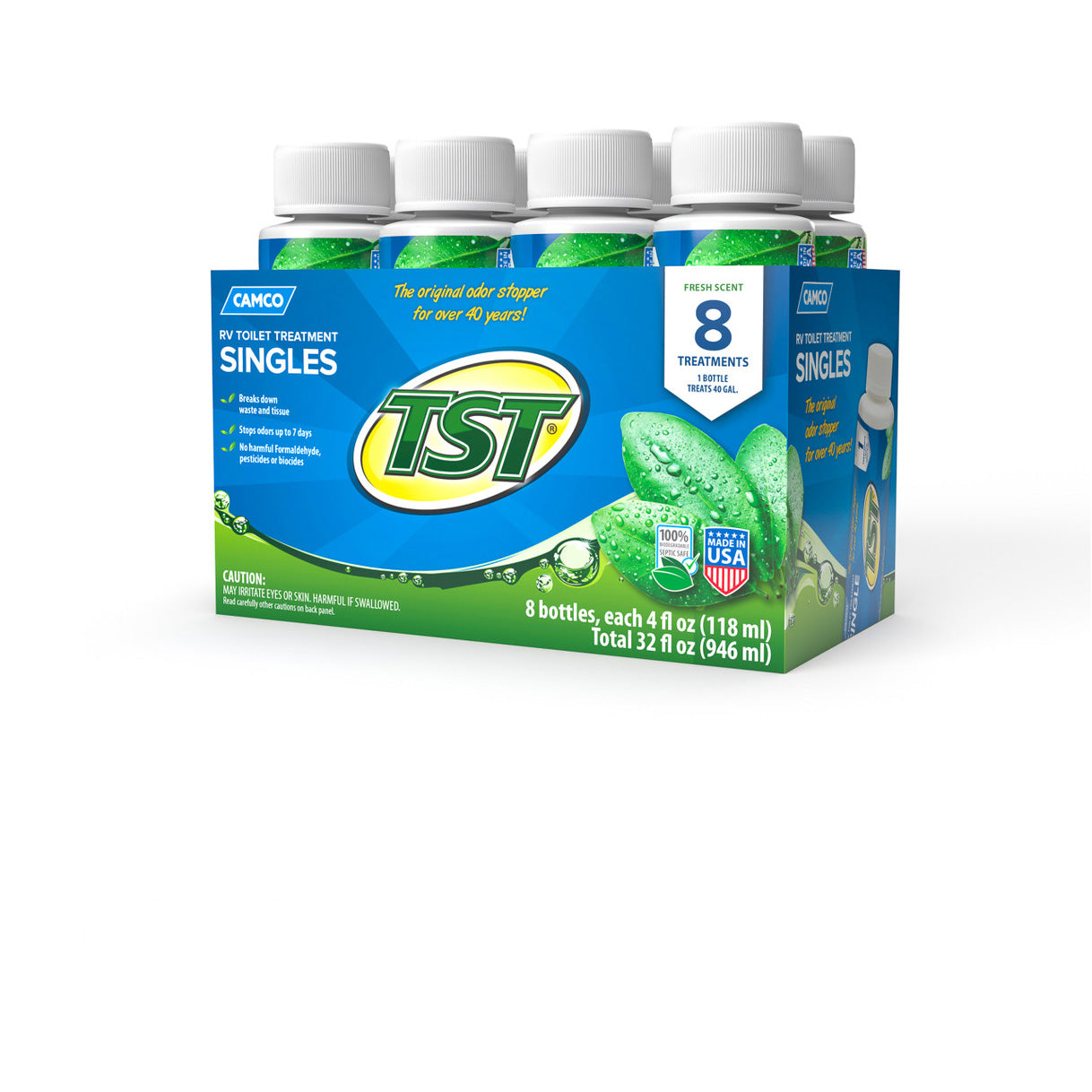 Camco TST Singles Toilet Treatment, 8 Pack
