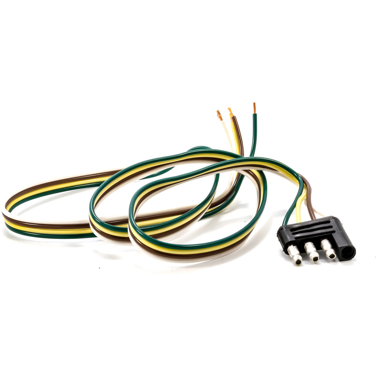 Camco Trailer Adapter, 4-Way Wishbone Harness 36" Trailer End (Male/Plug)