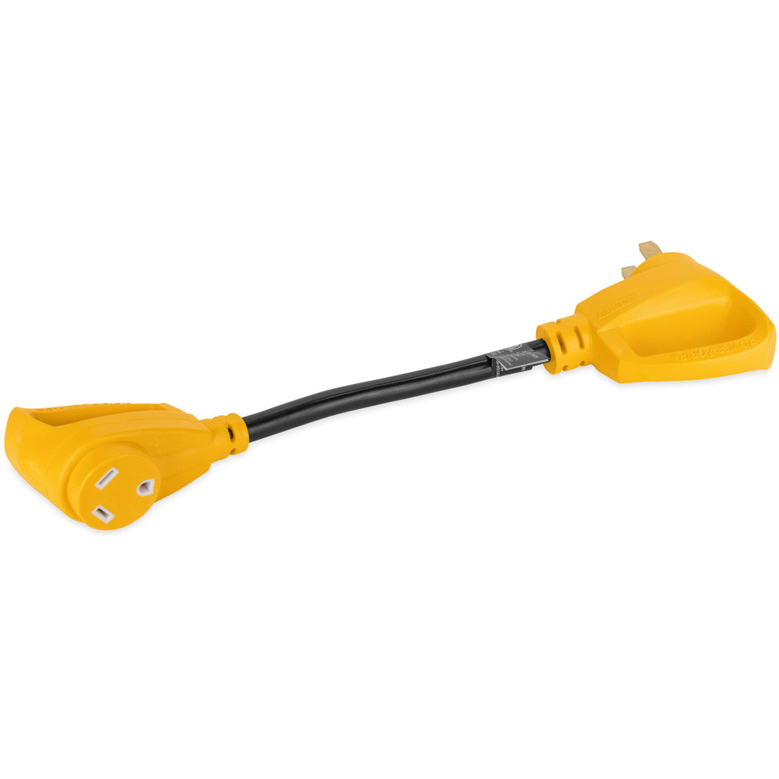 Camco Power Grip 18" 50-Amp to 30-Amp Dogbone RV Electrical Adapter