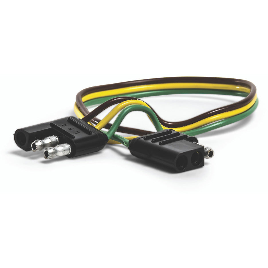 Camco 3-Way Flat Flat Complete Trailer Connectors, 12" Long, 18 Gauge Wire