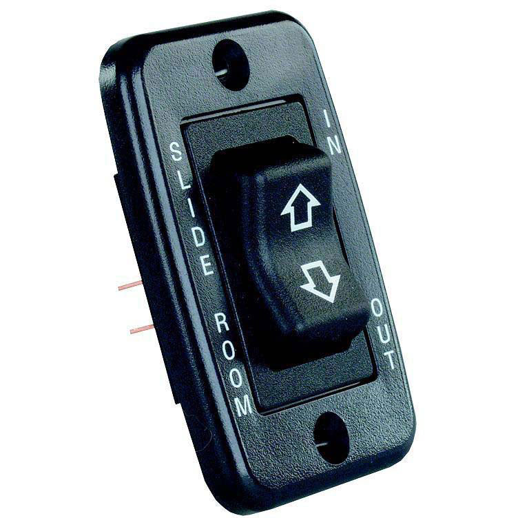 JR Products Low Profile RV Slide Out Switch with Bezel