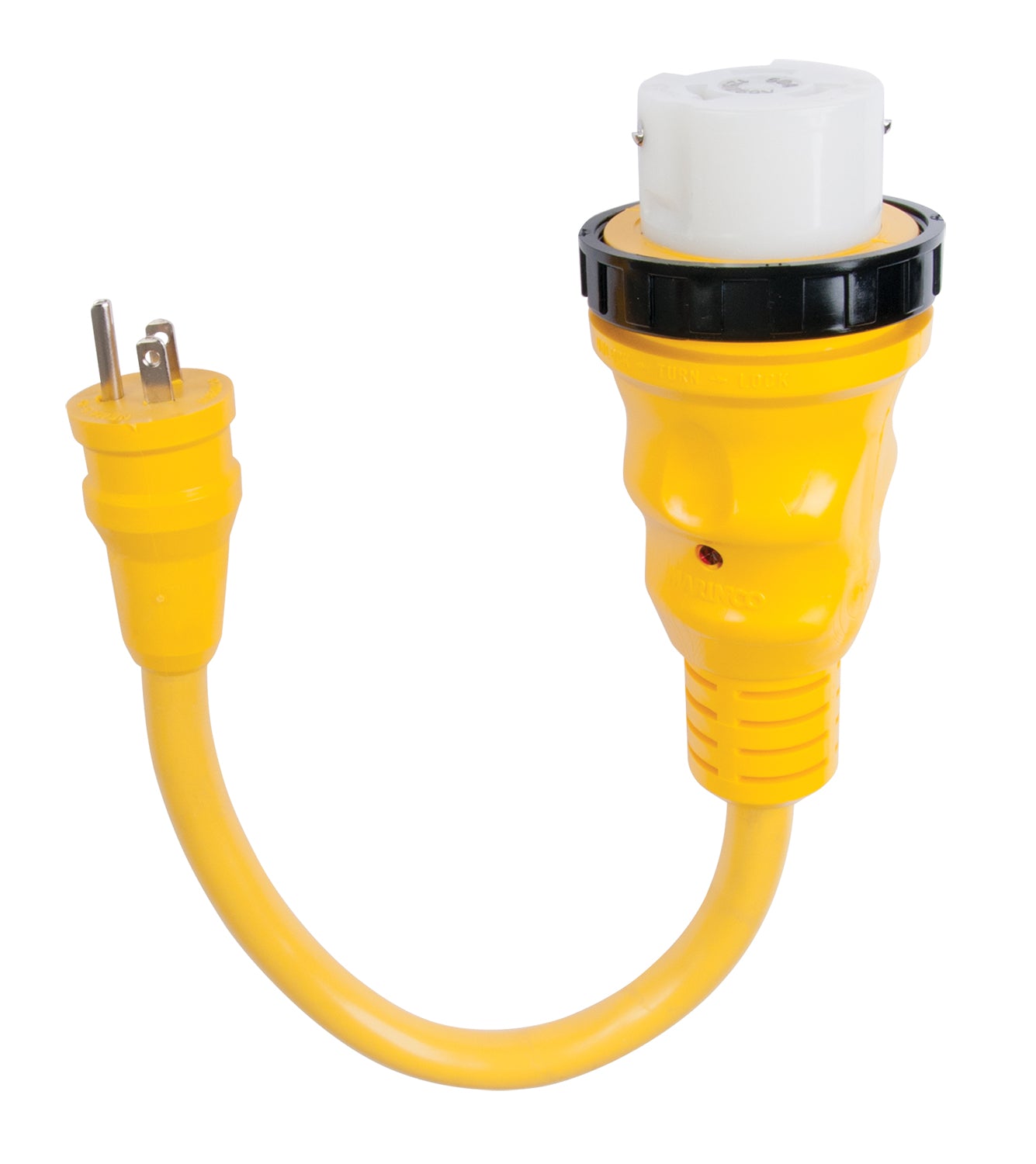 Pigtail Adapter, 15A 125V Male To 50A 125/250V Female
