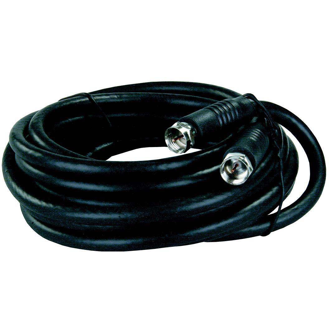 JR Products 47445 12' RG6 Exterior HD/Satellite Cable for RV TV Connection