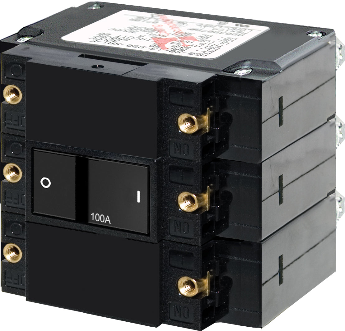 AC C-Series Triple Pole Circuit Breaker, Flat Rocker, 100 Amp