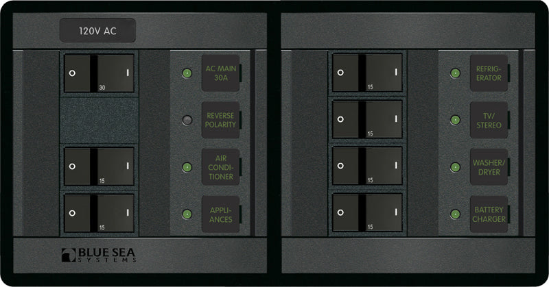 AC Distribution Panel 360, 120 Volt Main + 6 Positions