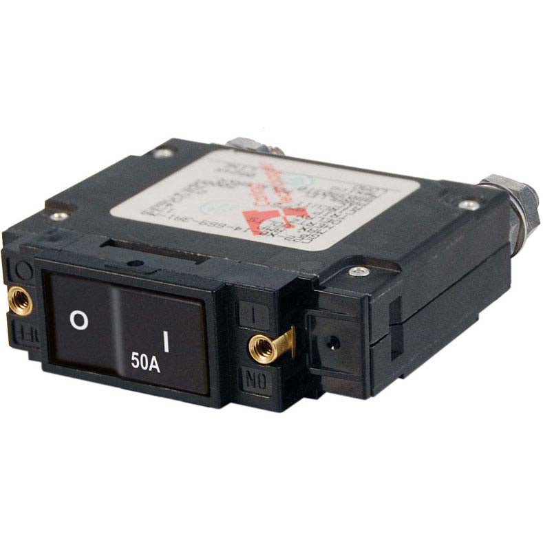 C-Series Flat Rocker Circuit Breaker Single Pole 50 Amps