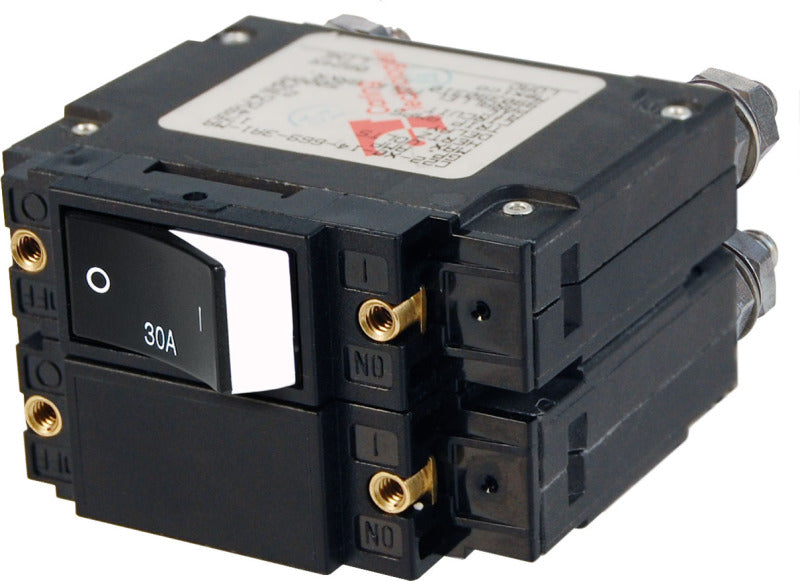 AC C-Series Double Pole Circuit Breaker, Raised Rocker, 80 Amp