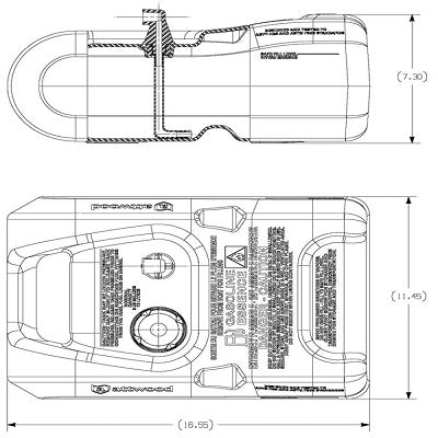 Attwood, Fuel Tank, 3 Gallon, Portable