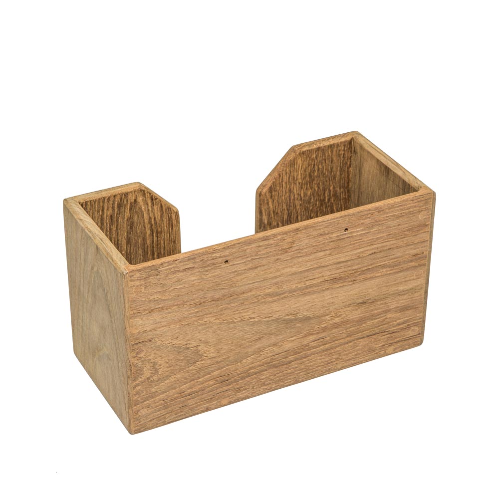 Teak Binocular Rack, Large, 8-1/2"W x 4-3/4"H x 3-5/8"D