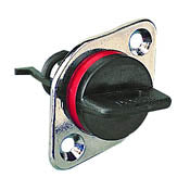 Sea-Dog, Drain Plug, Chrome / Nylon, 1"