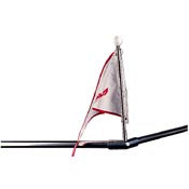 Sea-Dog, Bow Form Flagpole, Rail Mount, Stainless